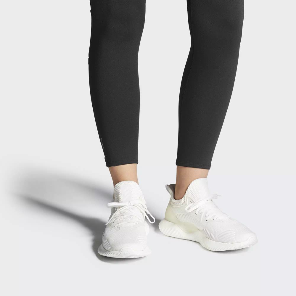 Adidas Alphabounce Beyond Tenis Para Correr Blancos Para Mujer (MX-47815)